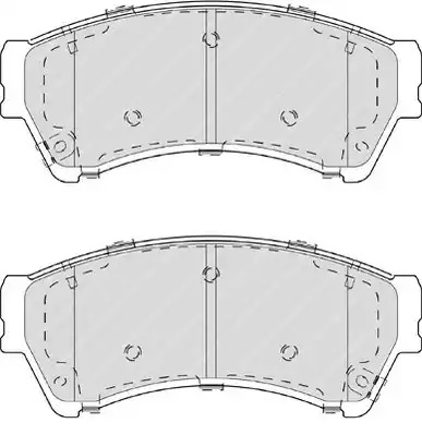 Комплект тормозных колодок FERODO FDB4062 (24582, 24629, 24630)