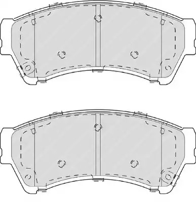 Комплект тормозных колодок FERODO FDB4062 (24582, 24629, 24630)