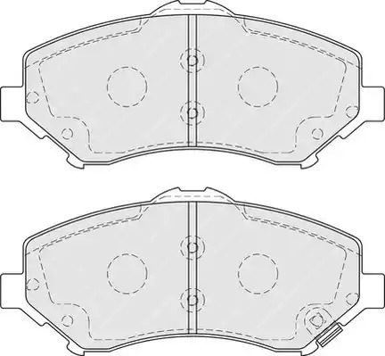 Комплект тормозных колодок FERODO FDB4074 (24604)