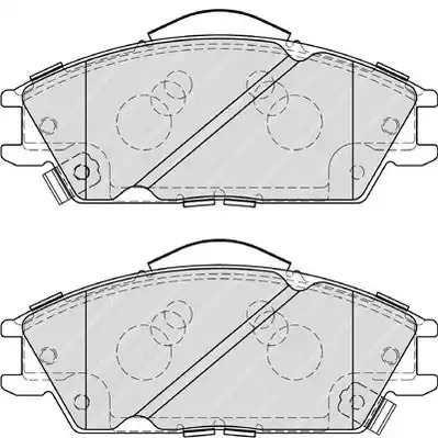 Комплект тормозных колодок FERODO FDB4076 (21012, 21773, 21774)