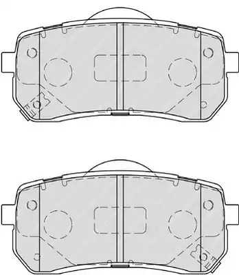 Комплект тормозных колодок FERODO FDB4114 (24599)