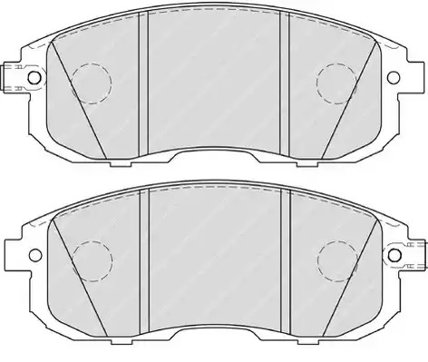 Комплект тормозных колодок FERODO FDB4148 (21561, 21562)