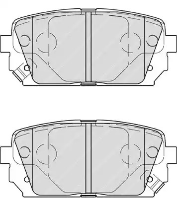 Комплект тормозных колодок FERODO FDB4193 (24491, 24492, 24493)