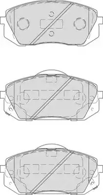 Комплект тормозных колодок FERODO FDB4194 (24501, 24502, 24503)