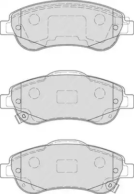 Комплект тормозных колодок FERODO FDB4228 (24638, 24639, 24640)