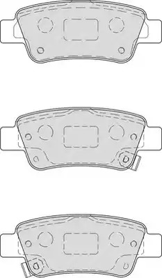 Комплект тормозных колодок FERODO FDB4233 (24635, 24636, 24637)