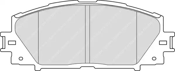 Комплект тормозных колодок FERODO FDB4310 (24451)