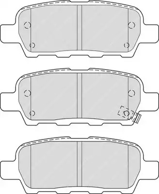 Комплект тормозных колодок FERODO FDB4324 (23871)