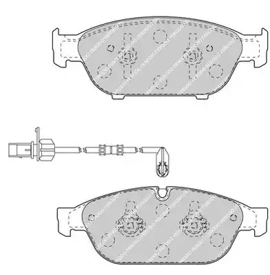 Комплект тормозных колодок FERODO FDB4397 (25158, 25159)