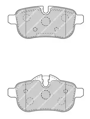 Комплект тормозных колодок FERODO FDB4401 (24559, 24560)