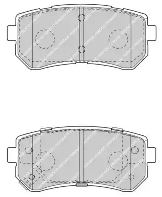 Комплект тормозных колодок FERODO FDB4408 (24320, 24321, 24322)