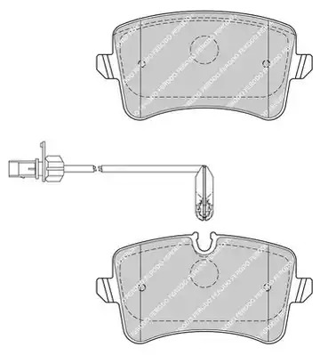 Комплект тормозных колодок FERODO FDB4410 (24606, 25214, 24643)