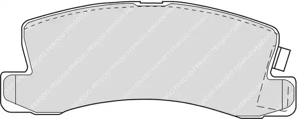 Комплект тормозных колодок FERODO FDB478 (21833, 21834)