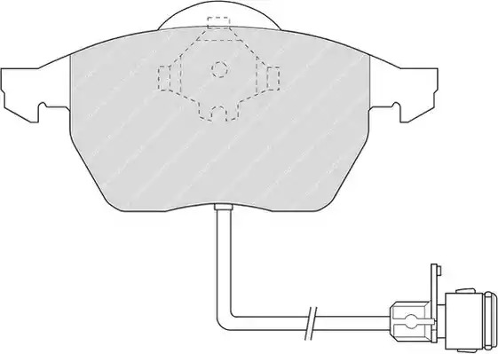 Комплект тормозных колодок FERODO FDB590 (20676, 20678)