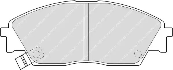 Комплект тормозных колодок FERODO FDB598 (21322, 21323, 21324)