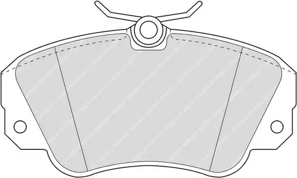 Комплект тормозных колодок FERODO FDB686 (21368)