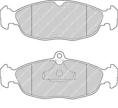 Комплект тормозных колодок FERODO FDB732 (20547, 21311)