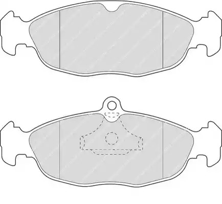 Комплект тормозных колодок FERODO FDB732 (20547, 21311)