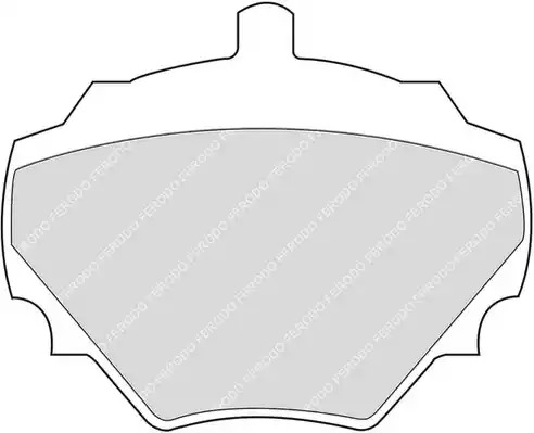 Комплект тормозных колодок FERODO FDB844 (21238, FDB830)