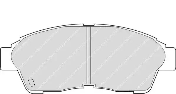 Комплект тормозных колодок FERODO FDB867 (21601, 21602, 21603)