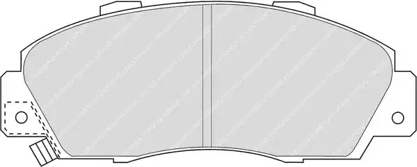 Комплект тормозных колодок FERODO FDB905 (21651, 21652, 21653)