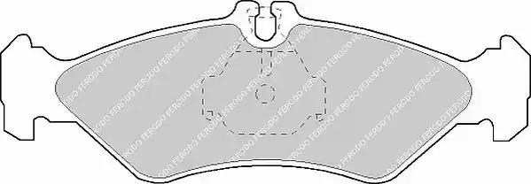 Комплект тормозных колодок FERODO FVR1039 (21621, 21622, FDB1039)