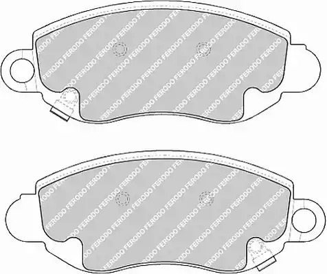 Комплект тормозных колодок FERODO FVR1381 (23434, 23435, FDB1381)