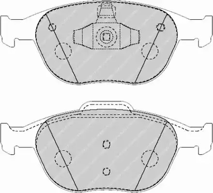 Комплект тормозных колодок FERODO FVR1568 (23440, 23441, FDB1568)