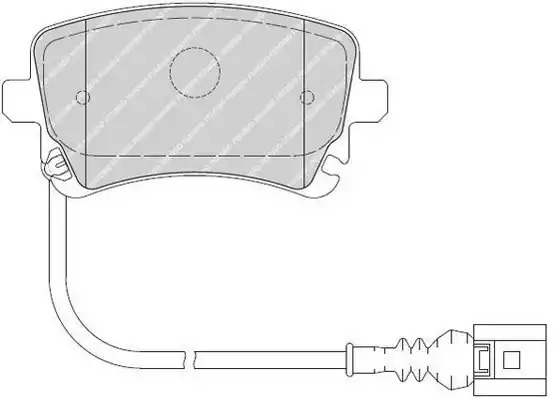 Комплект тормозных колодок FERODO FVR1644 (23326)