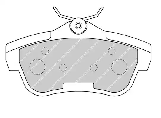 Комплект тормозных колодок FERODO FVR1772 (24578)