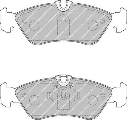 Комплект тормозных колодок FERODO FVR1876 (21592, 21593)