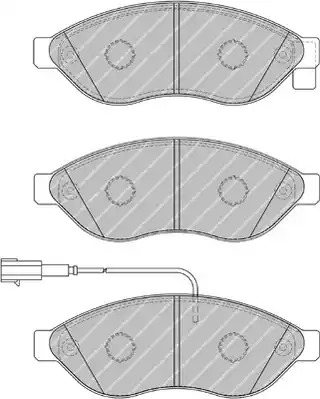 Комплект тормозных колодок FERODO FVR1924 (24468)