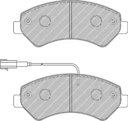 Комплект тормозных колодок FERODO FVR1926 (24467)