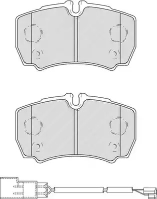 Комплект тормозных колодок FERODO FVR4251 (29123)
