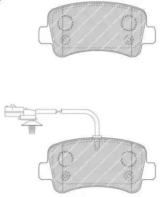 Комплект тормозных колодок FERODO FVR4348 (25112, 25113)