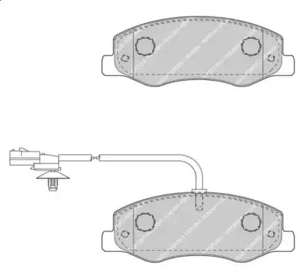 Комплект тормозных колодок FERODO FVR4349 (25172, 25173)