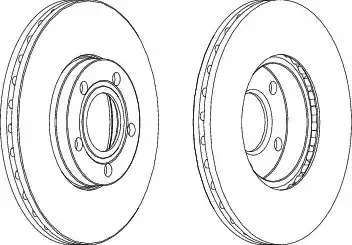 Тормозной диск FERODO DDF1014 (DDF1014, DDF1014C-1, DDF1014-1, DDF1014C)