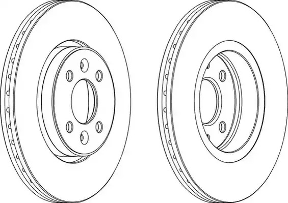 Тормозной диск FERODO DDF1124 (DDF1124, DDF1124C-1, DDF1124-1, DDF1124C)