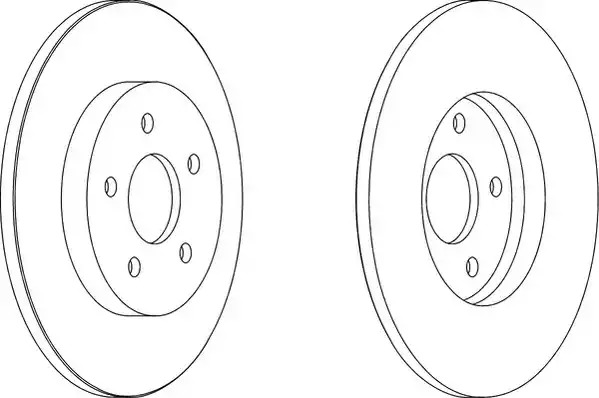 Тормозной диск FERODO DDF1126 (DDF1126, DDF1126C-1, DDF1126-1, DDF1126C)