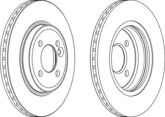 Тормозной диск FERODO DDF1127 (DDF1127, DDF1127C-1, DDF1127-1, DDF1127C)