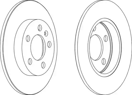 Тормозной диск FERODO DDF1155 (DDF1155, DDF1155-1, DDF1155C, DDF1155C-1)