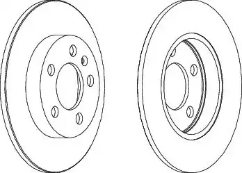 Тормозной диск FERODO DDF1155 (DDF1155, DDF1155-1, DDF1155C, DDF1155C-1)