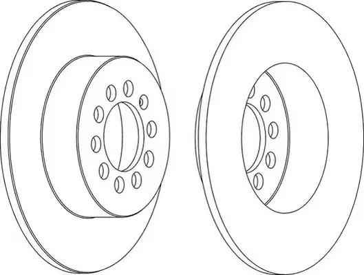 Тормозной диск FERODO DDF1224 (DDF1224, DDF1224C-1, DDF1224-1, DDF1224C)