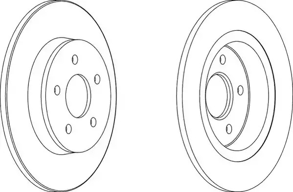 Тормозной диск FERODO DDF1227 (DDF1227, DDF1227-1, DDF1227C-1, DDF1227C)