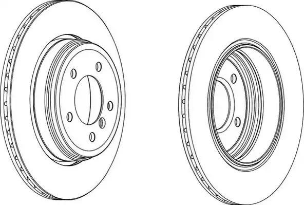 Тормозной диск FERODO DDF1260C (DDF1260C, DDF1260C-1)