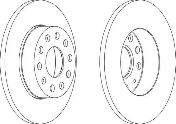 Тормозной диск FERODO DDF1276 (DDF1276, DDF1276C-1, DDF1276-1, DDF1276C)