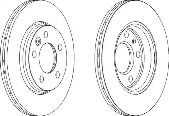 Тормозной диск FERODO DDF1286 (DDF1286, DDF1286C-1, DDF1286-1, DDF1286C)