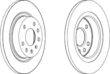 Тормозной диск FERODO DDF1288 (DDF1288, DDF1288C-1, DDF1288-1, DDF1288C)