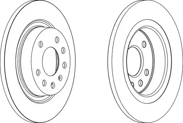 Тормозной диск FERODO DDF1288 (DDF1288, DDF1288C-1, DDF1288-1, DDF1288C)