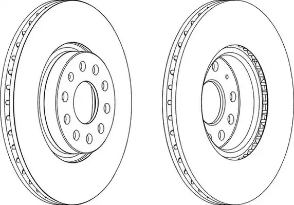 Тормозной диск FERODO DDF1305 (DDF1305, DDF1305C-1, DDF1305-1, DDF1305C)